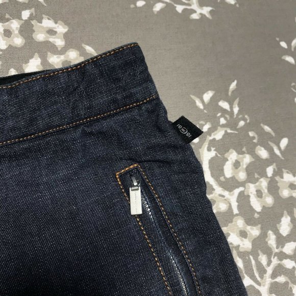 Cerruti 1881 Darkwash Jeans 33x33.5 Zipper Pockets - Picture 11 of 12